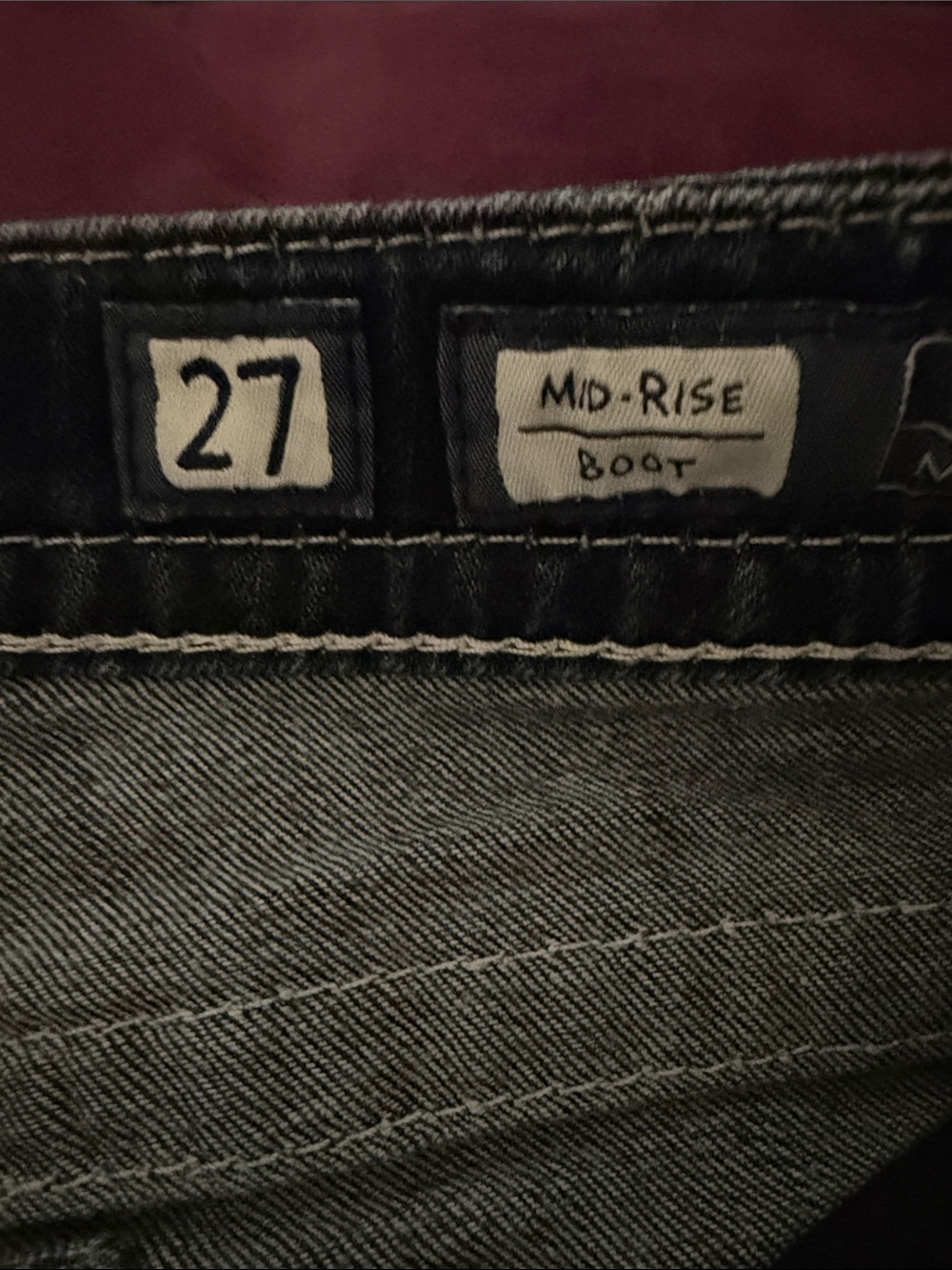 Miss Me Mid Rise Blue Bootcut Jeans - Picture 3 of 9